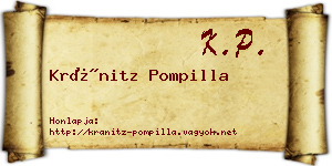 Kránitz Pompilla névjegykártya